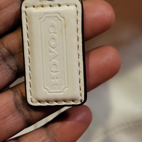 Coach White Leather Tote Bag - Picture 5 of 8